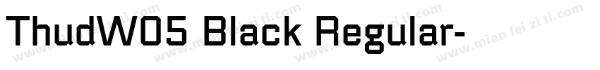 ThudW05 Black Regular字体转换